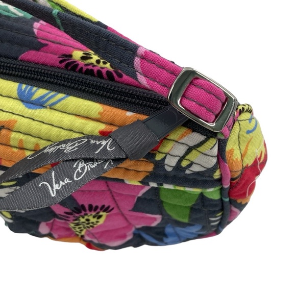 Vera Bradley Quilted Mini Crossbody Jazzy Bloom Tropical Travel Cruise OS - Picture 3 of 6